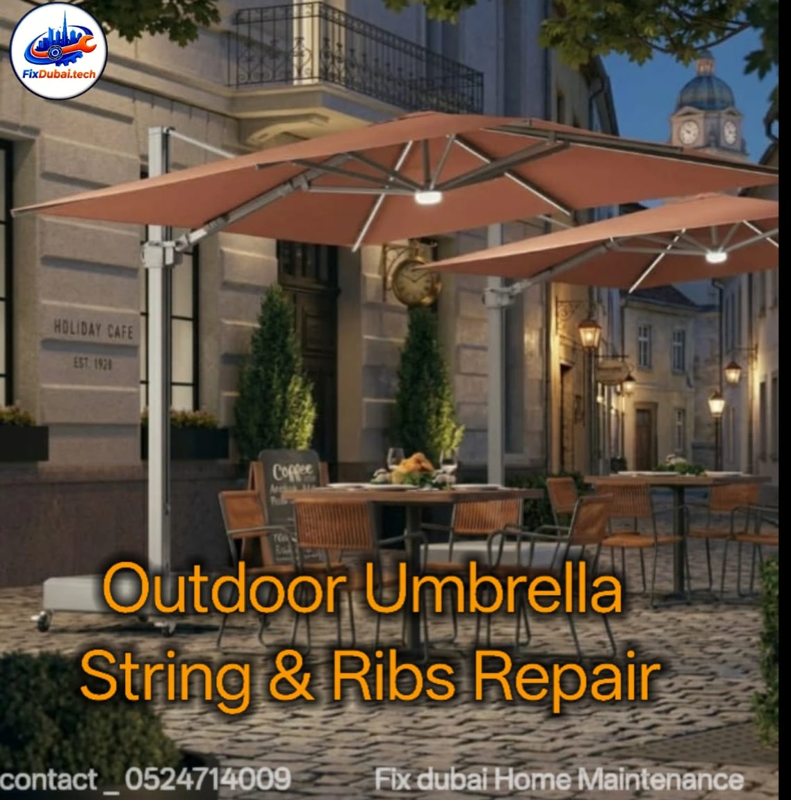 Professional Outdoor Umbrella Repair Service in Dubai
