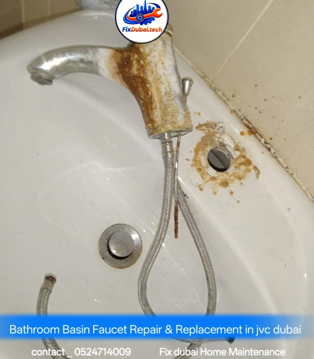 Bathroom Basin Faucet Repair in Binghatti Crest