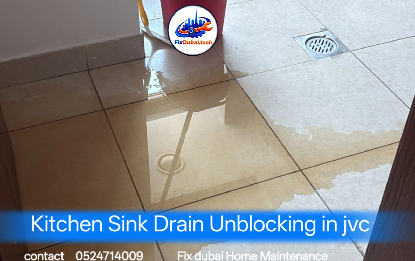 Kitchen Sink Drain Unblocking in JVC by Fix Dubai